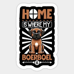 Home is with my Boerboel Sticker